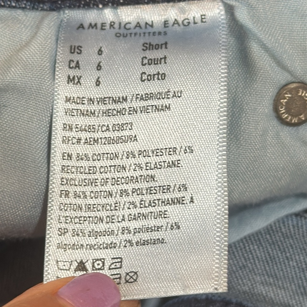 American Eagle Outfitters Navy Flare Jeans - Picture 5 of 8